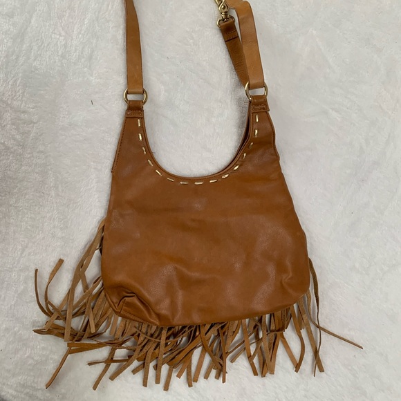 BEBE fringe leather crossbody bag - Picture 4 of 8